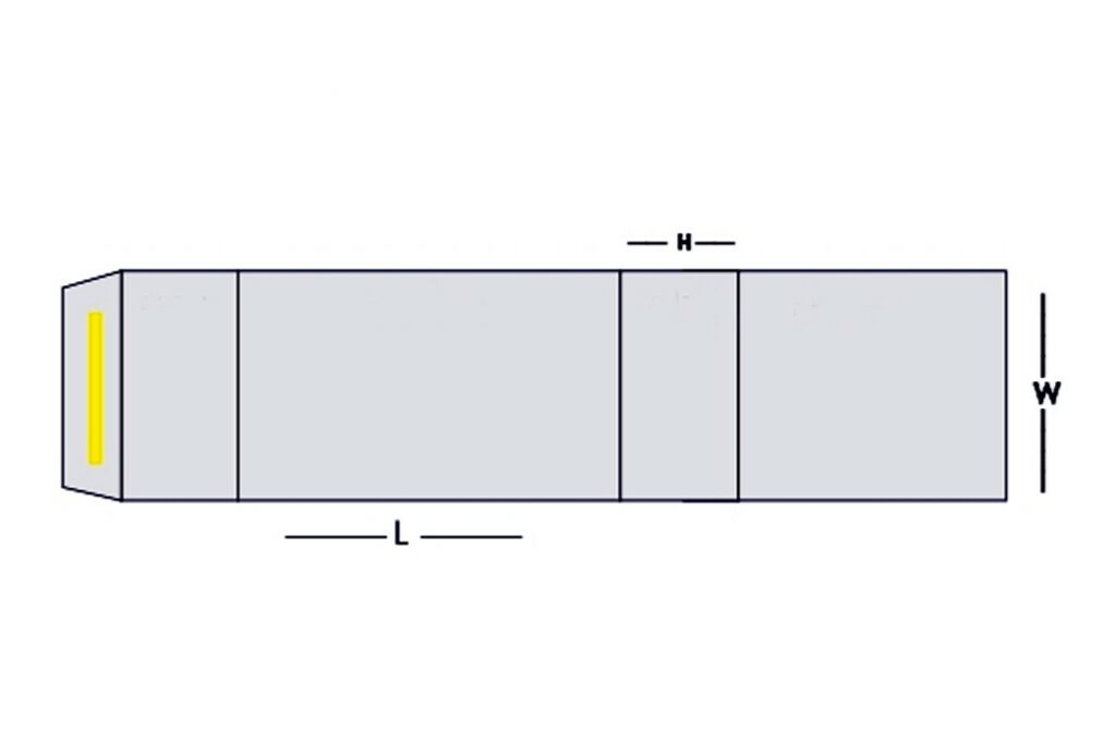 Custom Sleeves With-Adhesive Size Guide